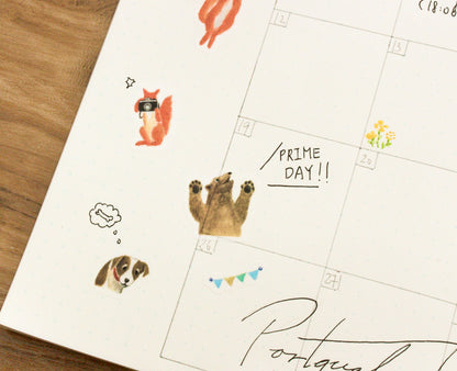 Midori Yuru Log Stickers