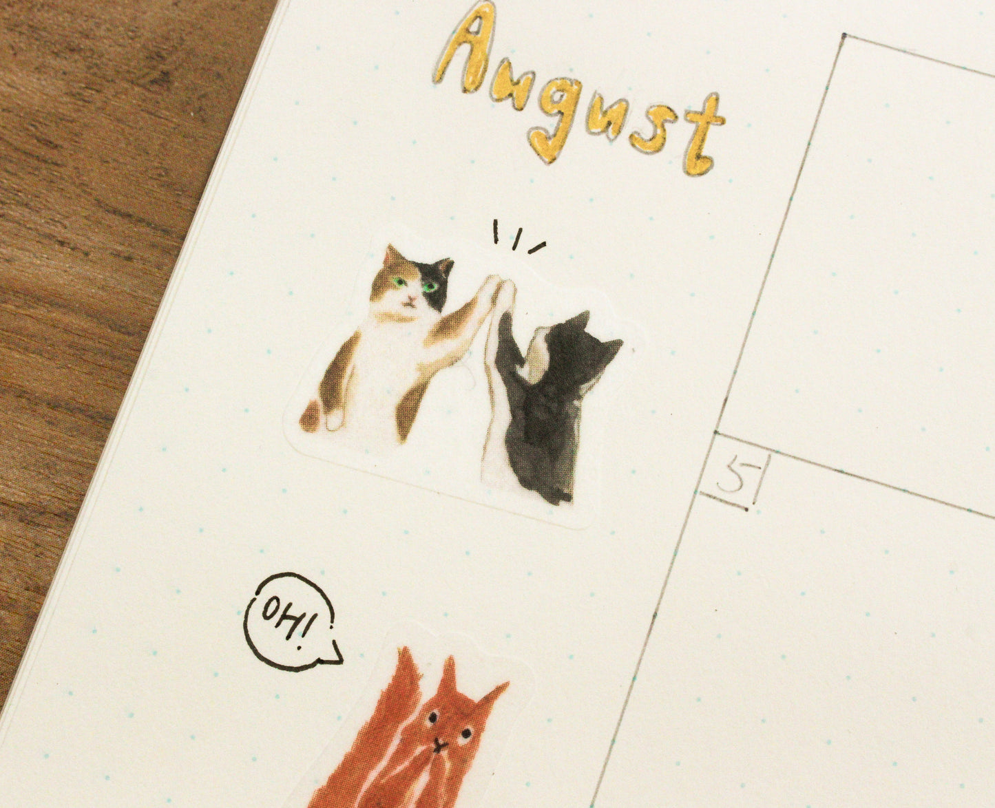 Midori Yuru Log Stickers