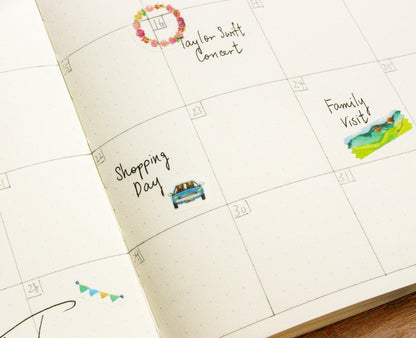 Midori Yuru Log Stickers